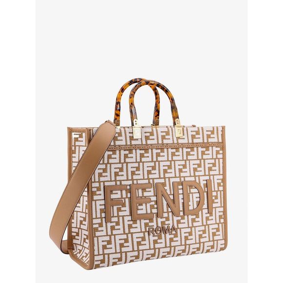 FENDI Sunshine Woman Beige Handbags - Picture 3 of 4